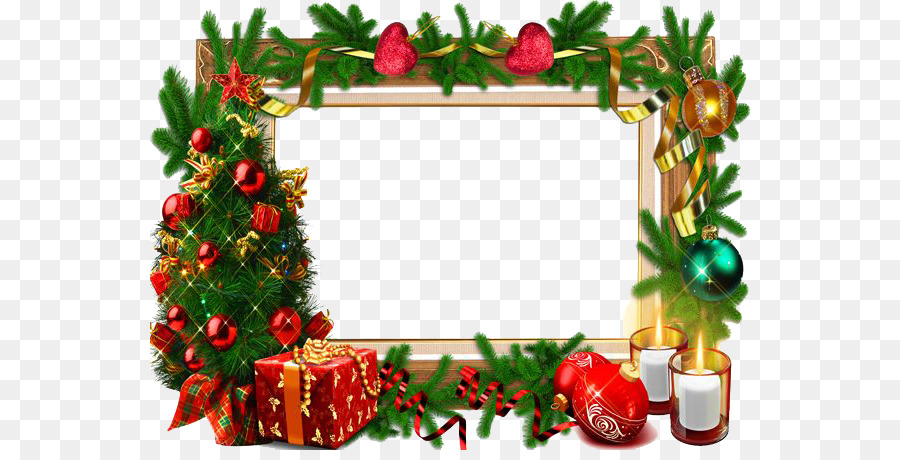 Christmas card Picture frame - Christmas Frame PNG Free Download png download - 600*450 - Free Transparent Christmas  png Download.