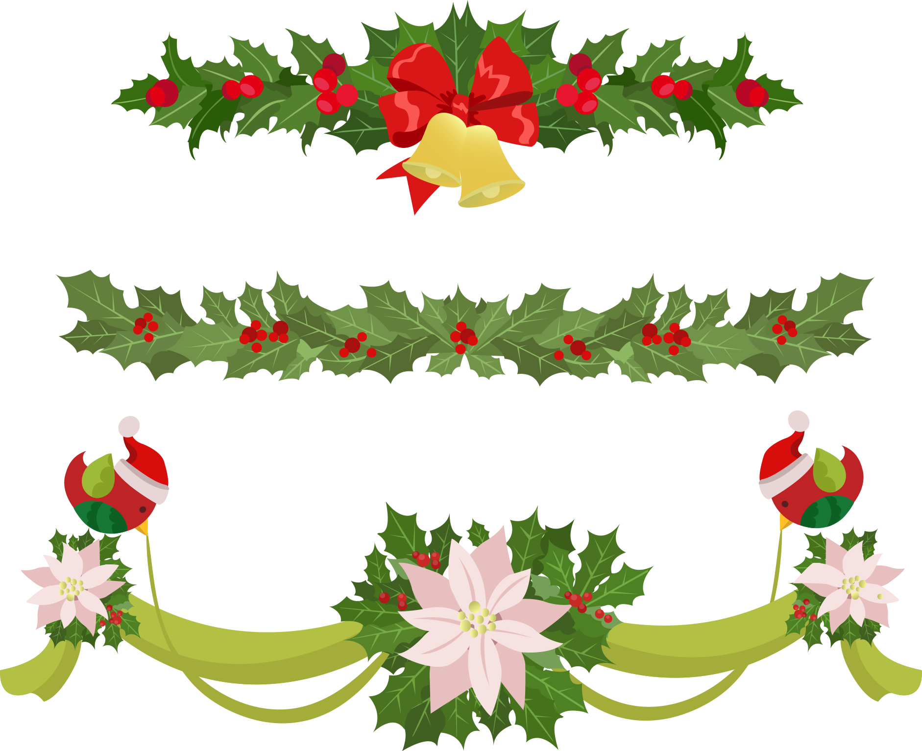 Garland Christmas Euclidean vector Clip art - Christmas bow decoration