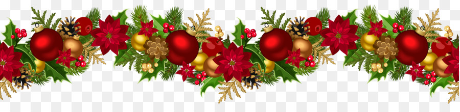 Borders and Frames Christmas Garland Clip art - decorative png download - 6183*1466 - Free Transparent BORDERS AND FRAMES png Download.