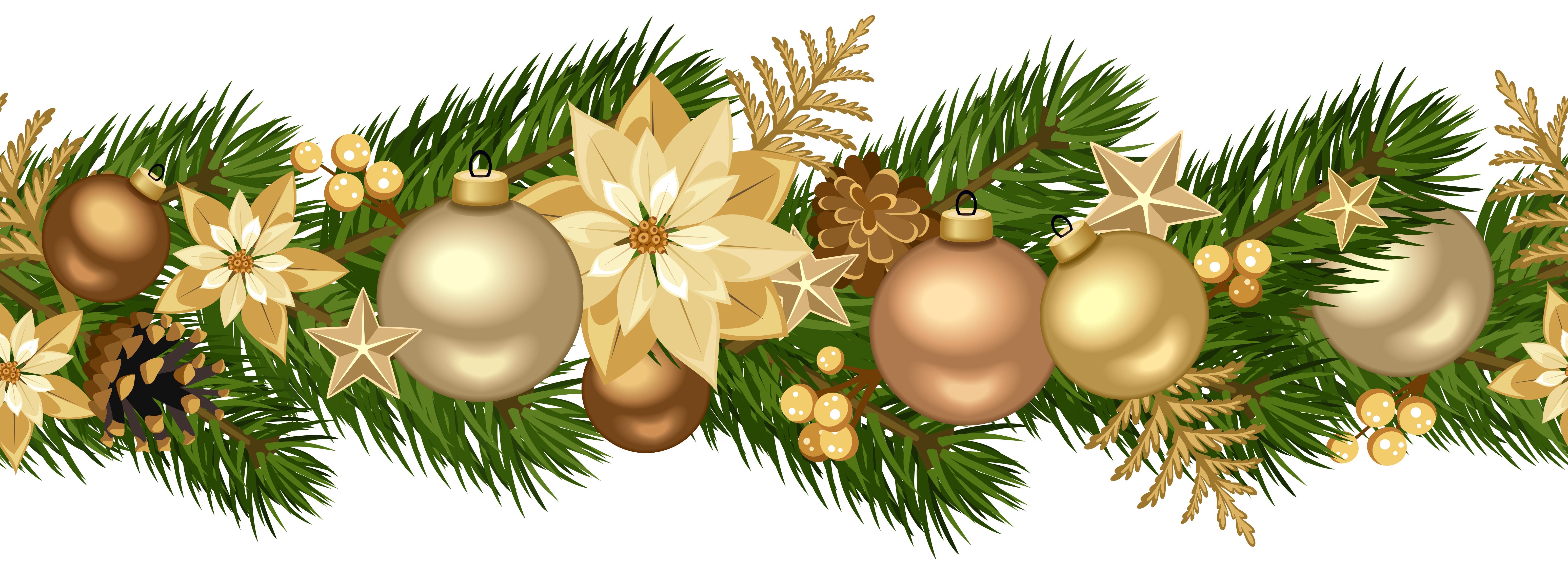 Cool Garland Christmas Decorations Png Hd Photos