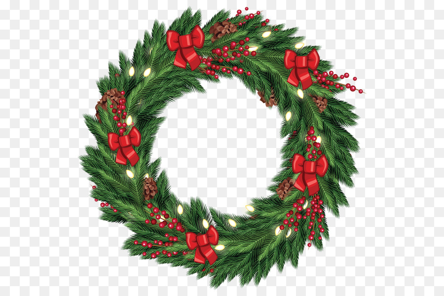 Wreath Christmas decoration Garland Clip art - Download Free Christmas Wreath PNG png download - 600*600 - Free Transparent Wreath png Download.