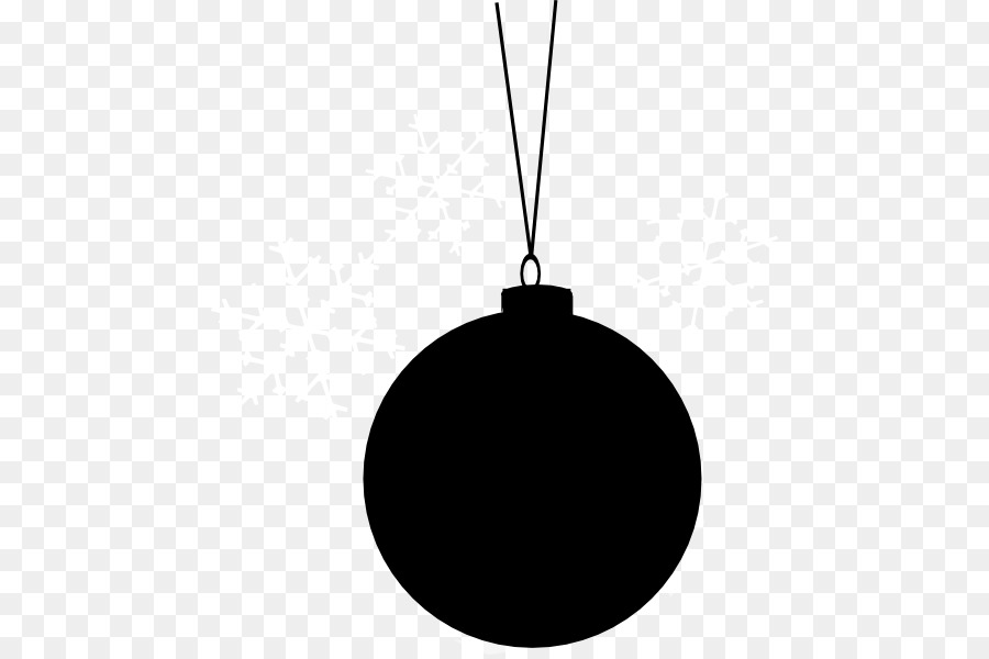 Christmas ornament Silhouette Clip art - Black Ornament Cliparts png download - 516*596 - Free Transparent Christmas Ornament png Download.