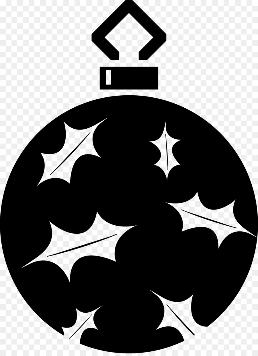Silhouette Christmas ornament Black and white Clip art - objects vector png download - 1754*2400 - Free Transparent Silhouette png Download.