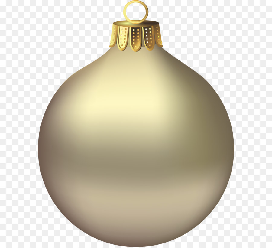 Christmas ornament Santa Claus Clip art - Transparent Christmas Gold Ornament Clipart png download - 990*1244 - Free Transparent Christmas  png Download.