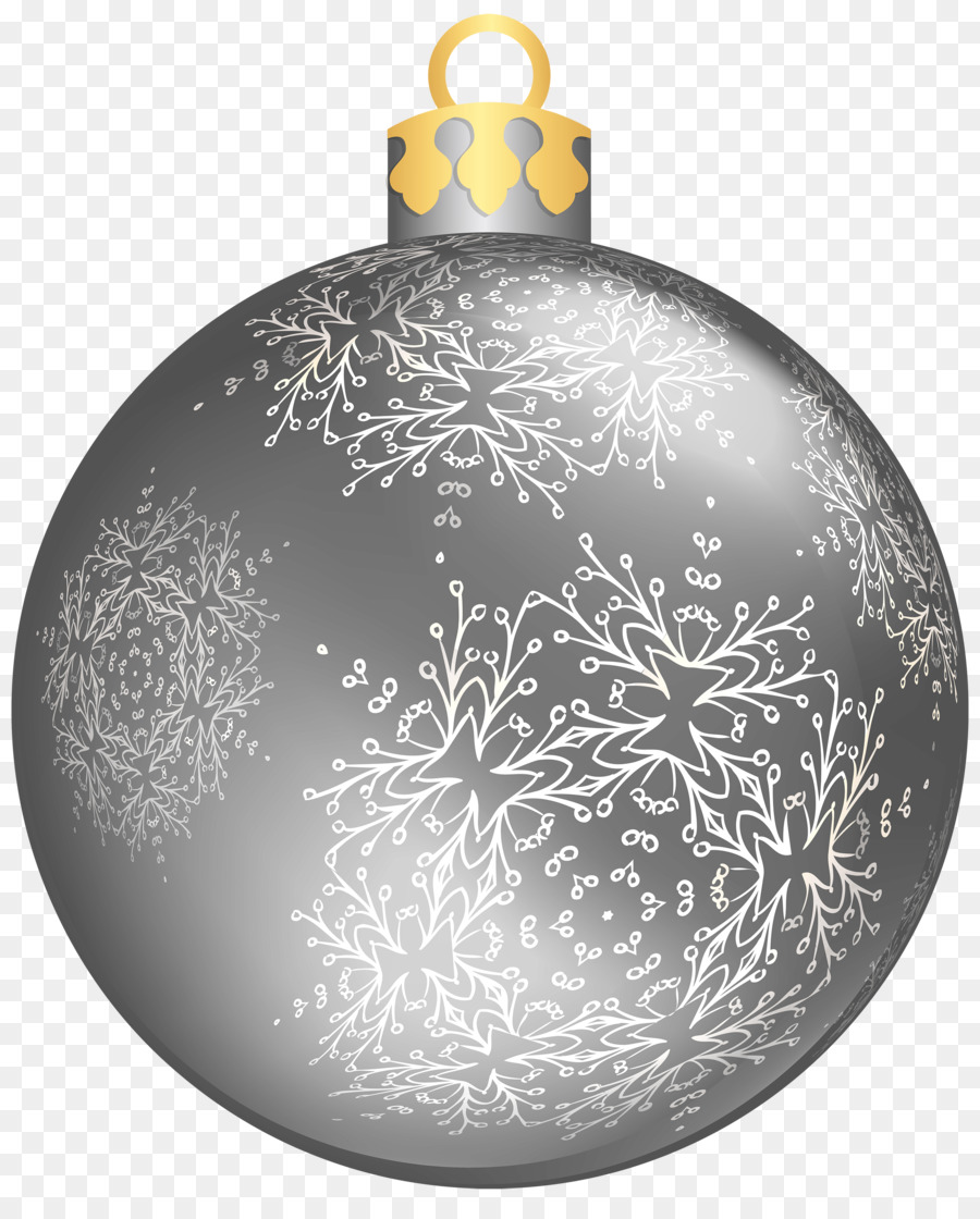 Christmas ornament Christmas decoration Clip art - Silver Christmas Ball PNG Transparent Images png download - 2500*3070 - Free Transparent Christmas  png Download.