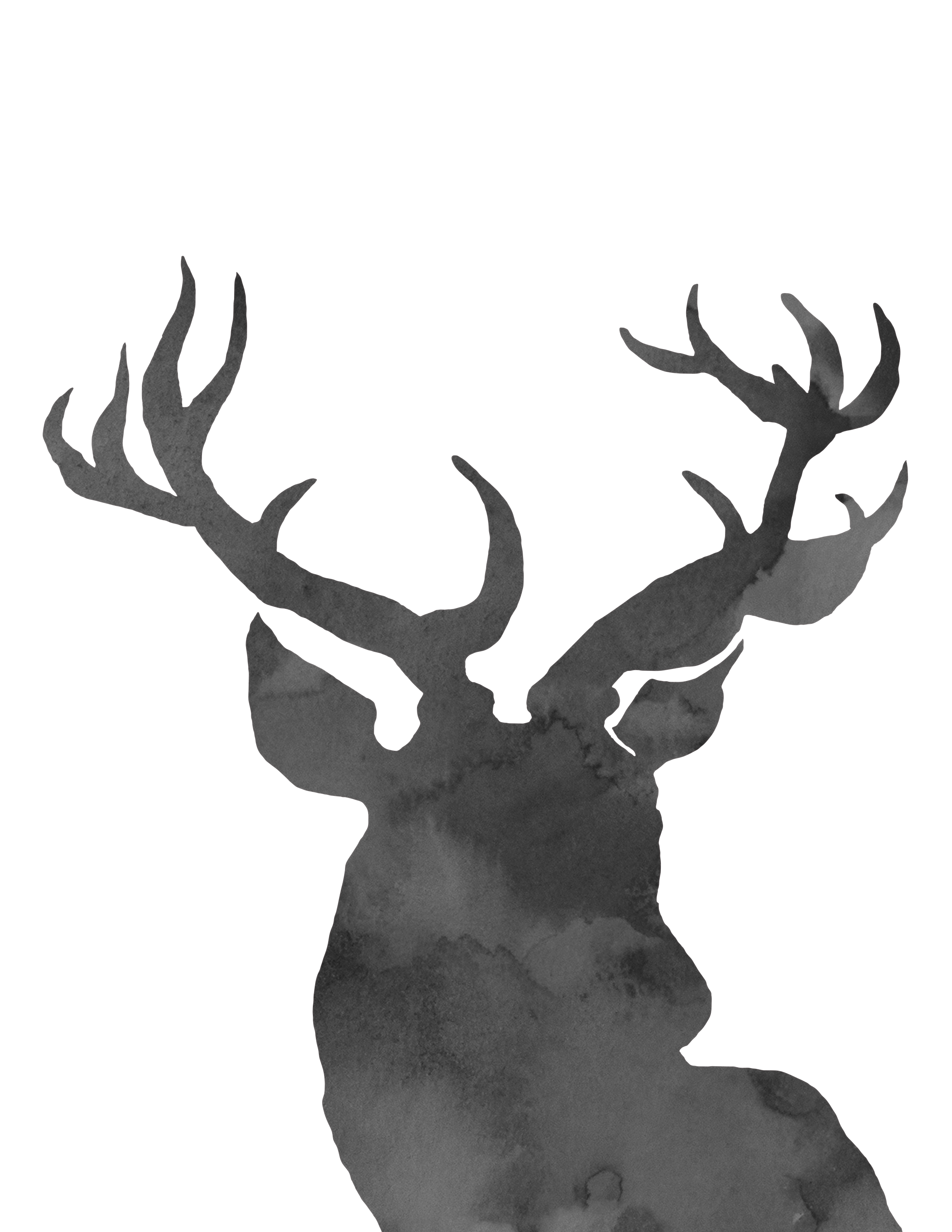 Reindeer Paper Santa Claus Holiday Christmas Elk Silhouette Png