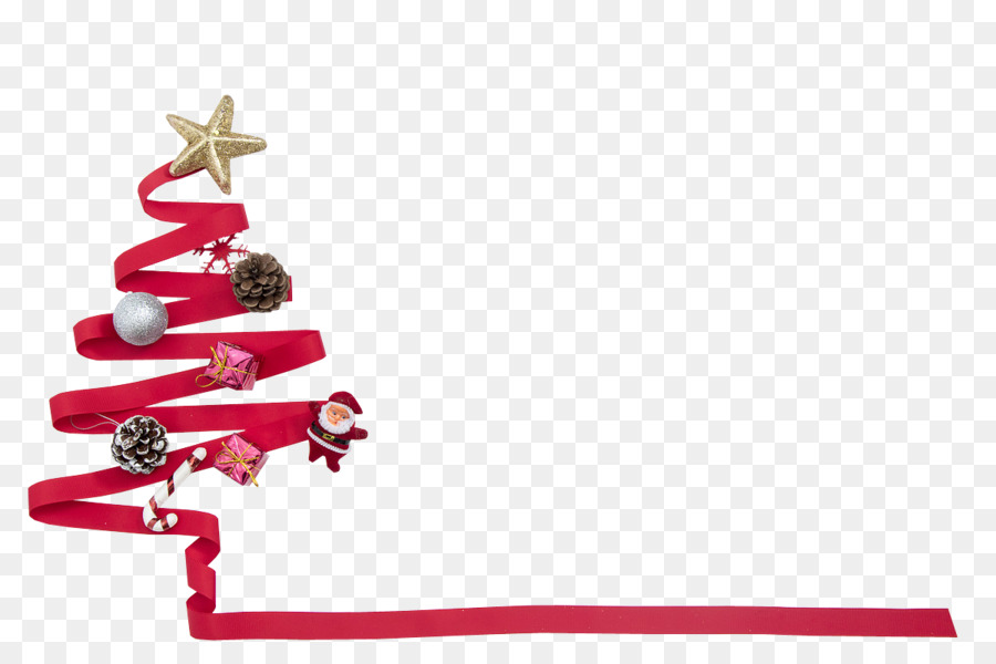 Christmas tree Ribbon Christmas decoration Gift - Christmas ribbon png download - 1200*800 - Free Transparent Christmas  png Download.