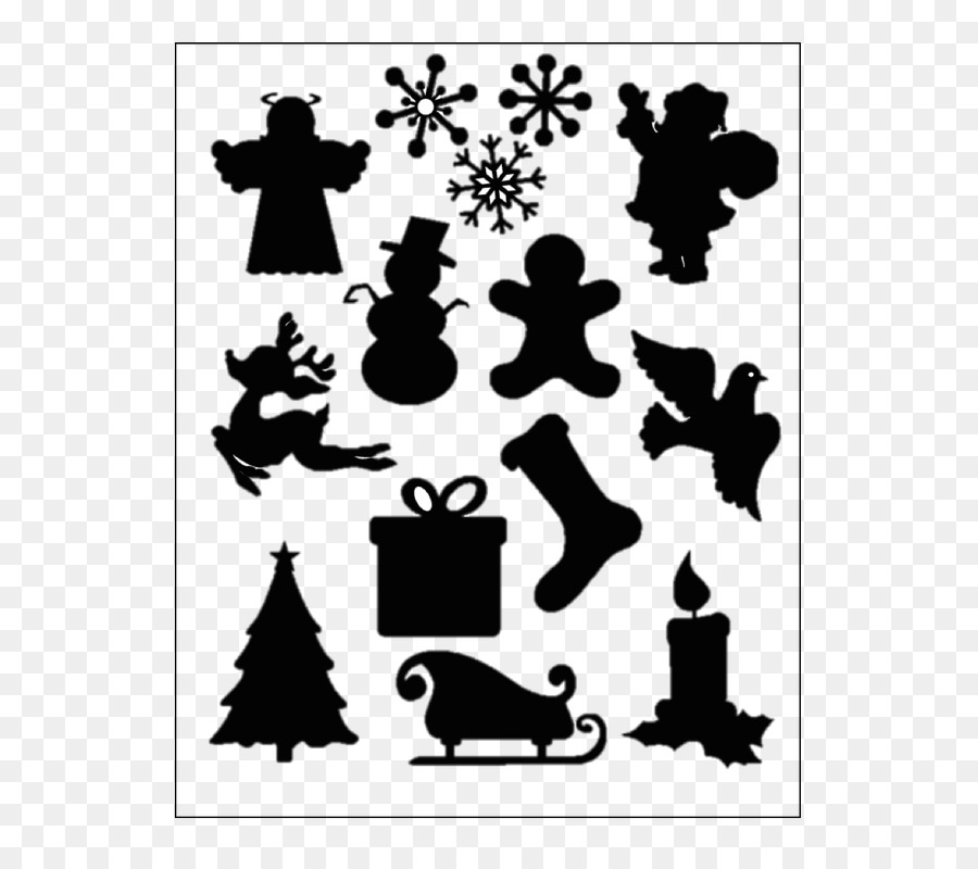 Christmas Silhouette Holiday Clip art - christmas png download - 618*800 - Free Transparent Christmas  png Download.