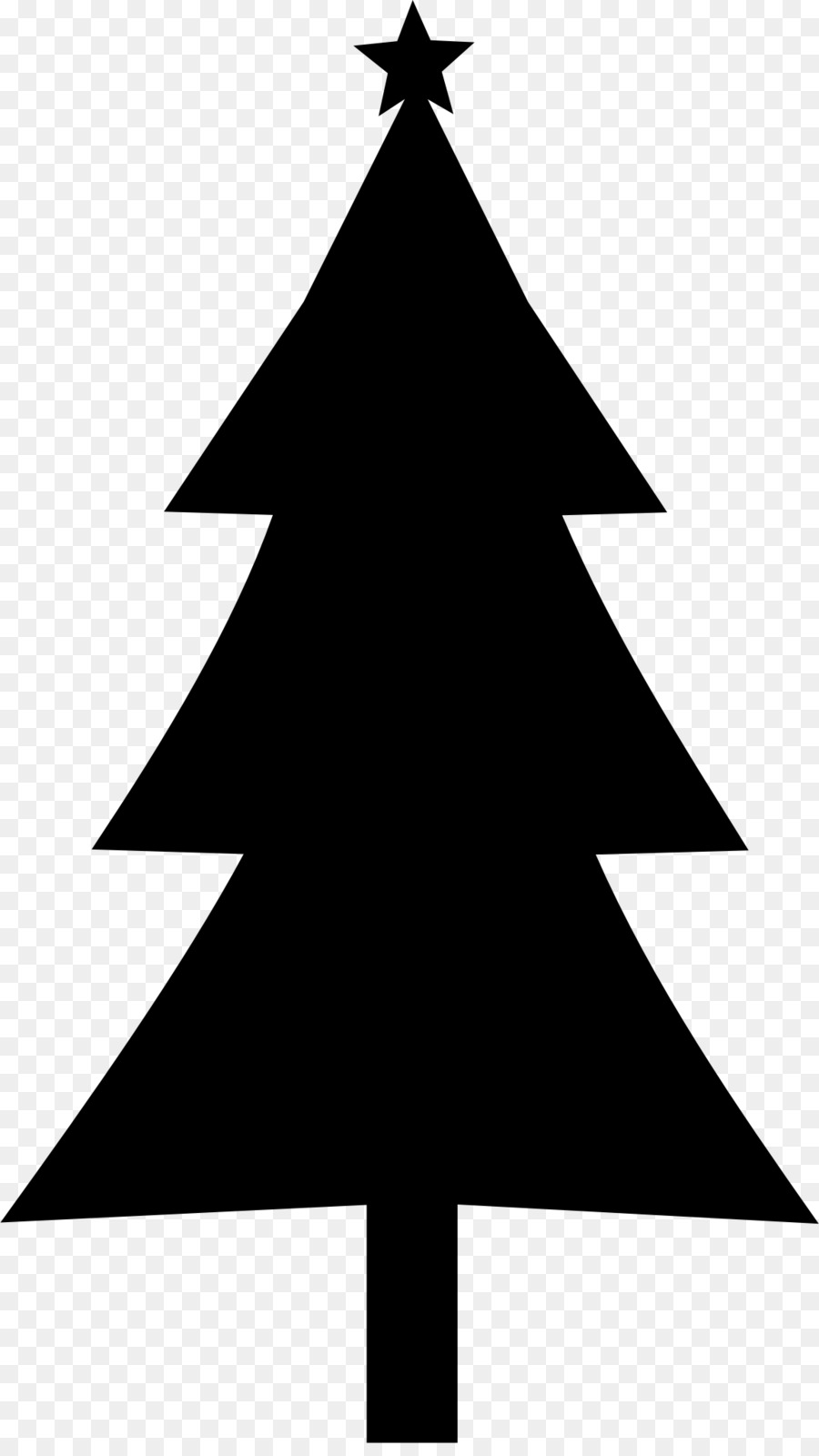 Christmas tree Silhouette Clip art - fir-tree png download - 1156*2037 - Free Transparent Christmas  png Download.
