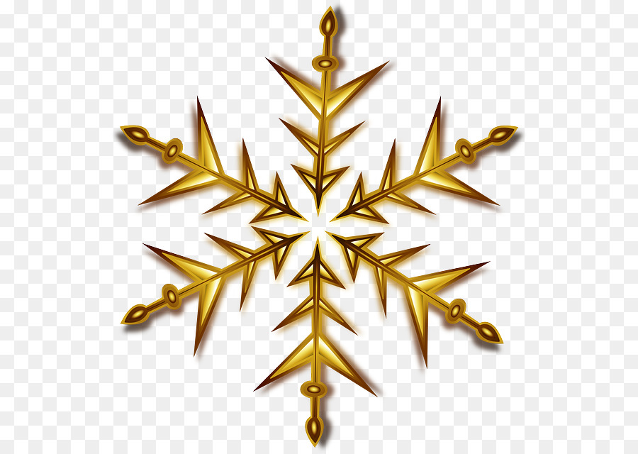 Snowflake Gold Clip art - Christmas Gold Star PNG Pic png download - 590*640 - Free Transparent Snowflake png Download.
