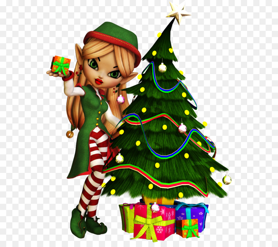 Santa Claus Christmas Day Christmas tree Christmas elf GIF -  png download - 600*785 - Free Transparent Santa Claus png Download.