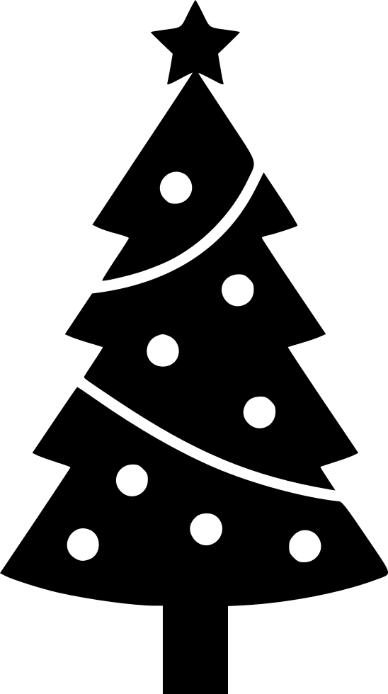 Christmas Tree Png Silhouette - Christmas tree silhouette - Transparent PNG & SVG vector file