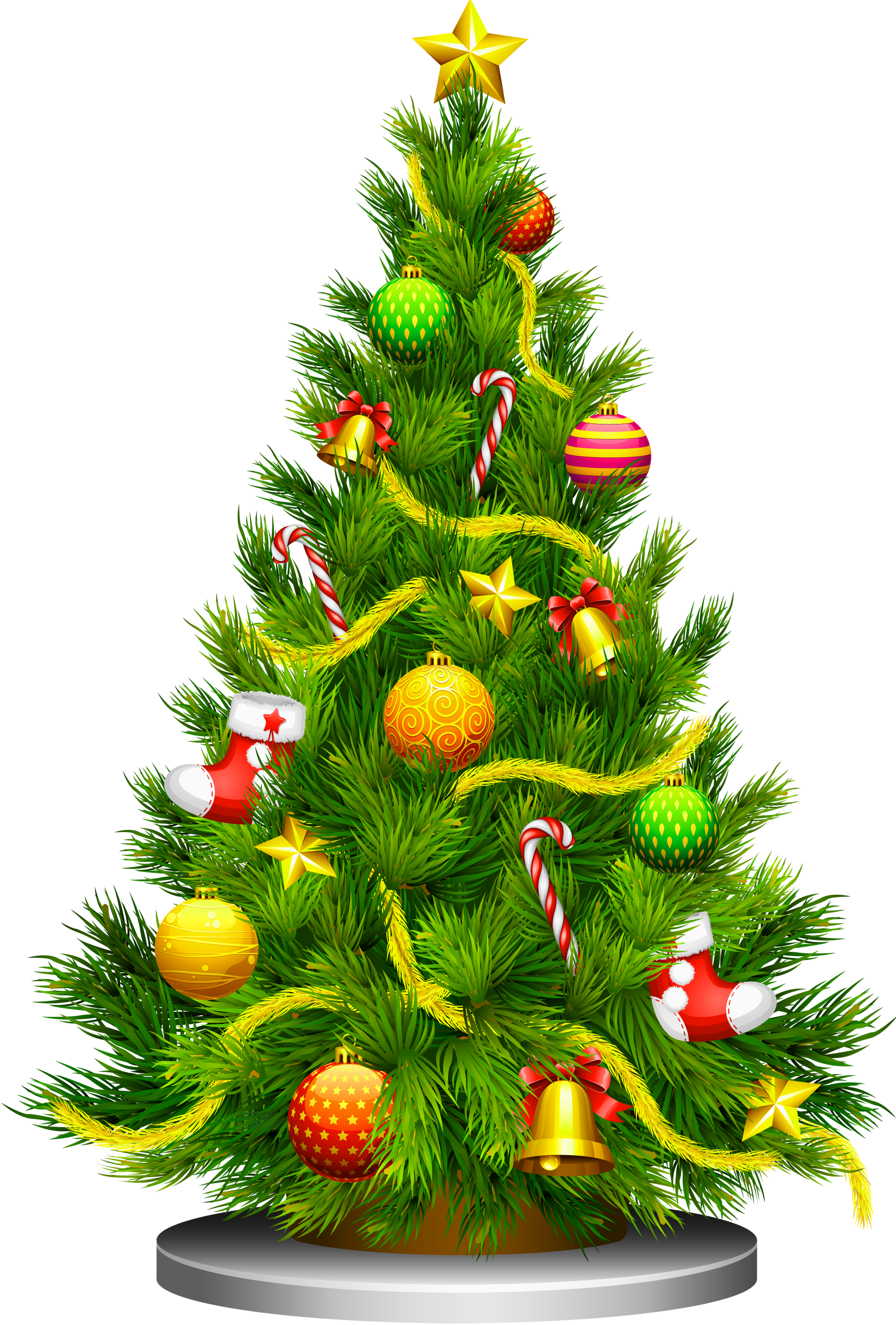 Christmas tree Clip art - Transparent Christmas Tree Clipart png