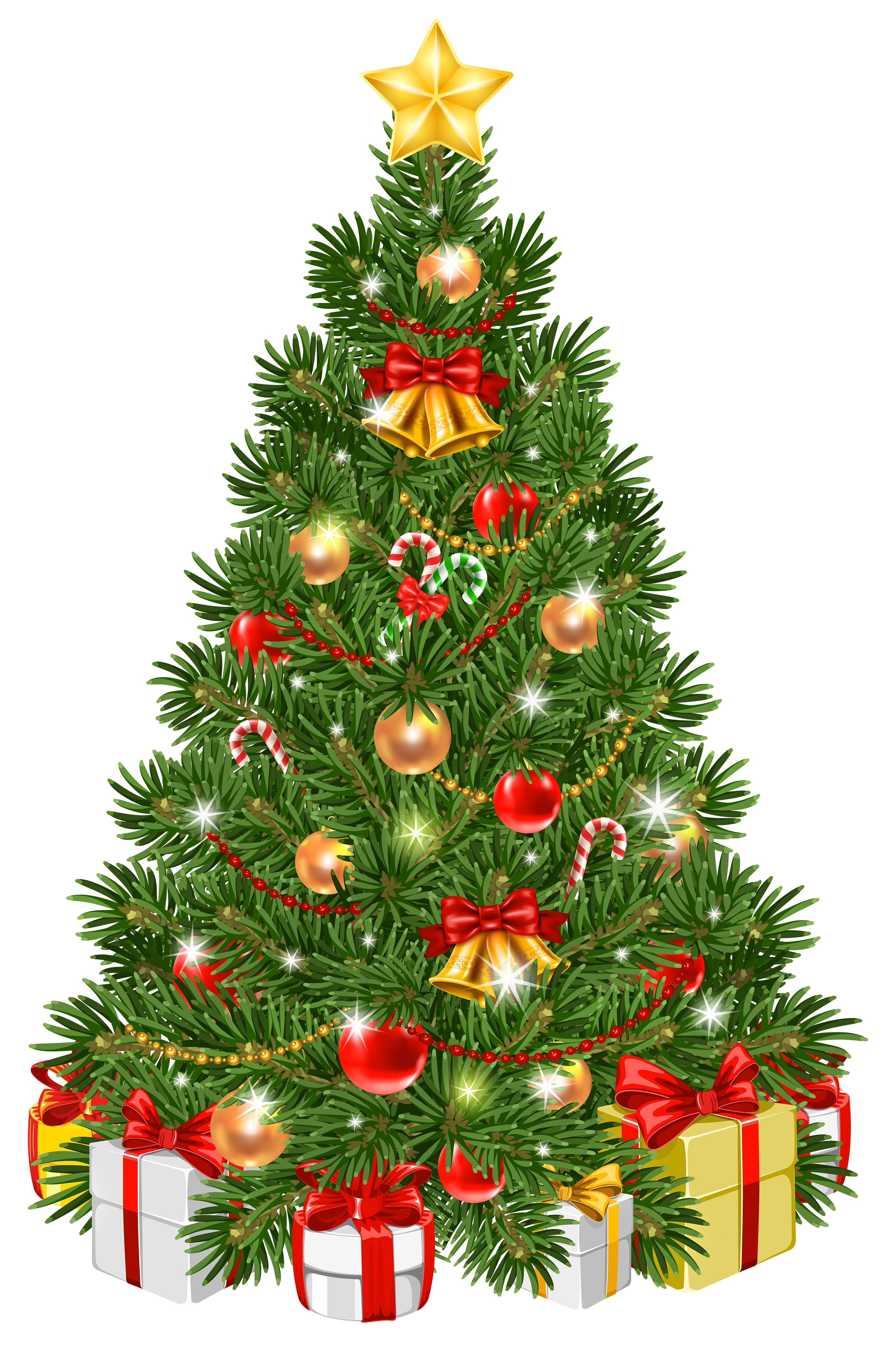 Christmas Tree Png - Big Decorative Christmas Tree PNG Image - PurePNG