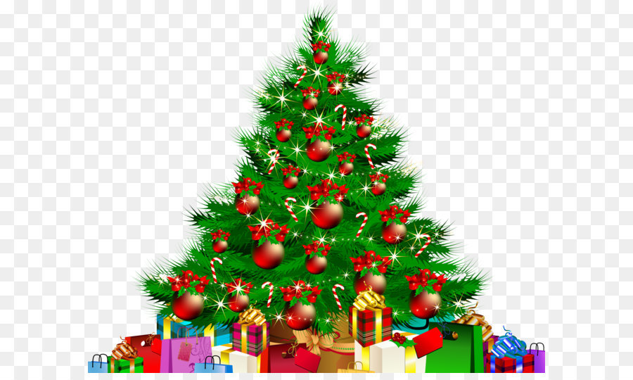 Christmas tree Santa Claus Gift Clip art - Transparent Christmas Tree and Giftss PNG Clipart png download - 4000*3263 - Free Transparent Christmas Tree png Download.