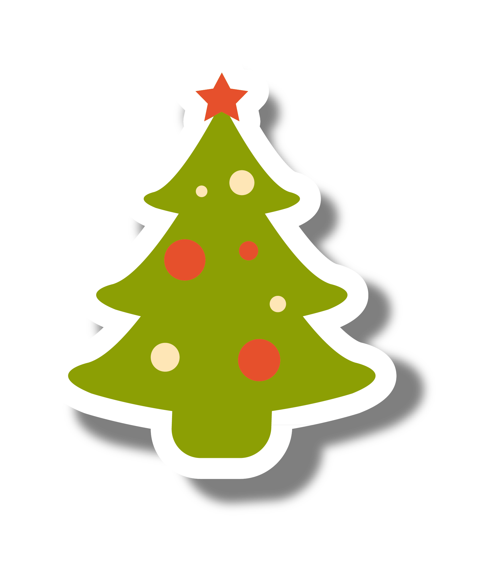 Vector Clipart Christmas Tree Png Rectangle Circle