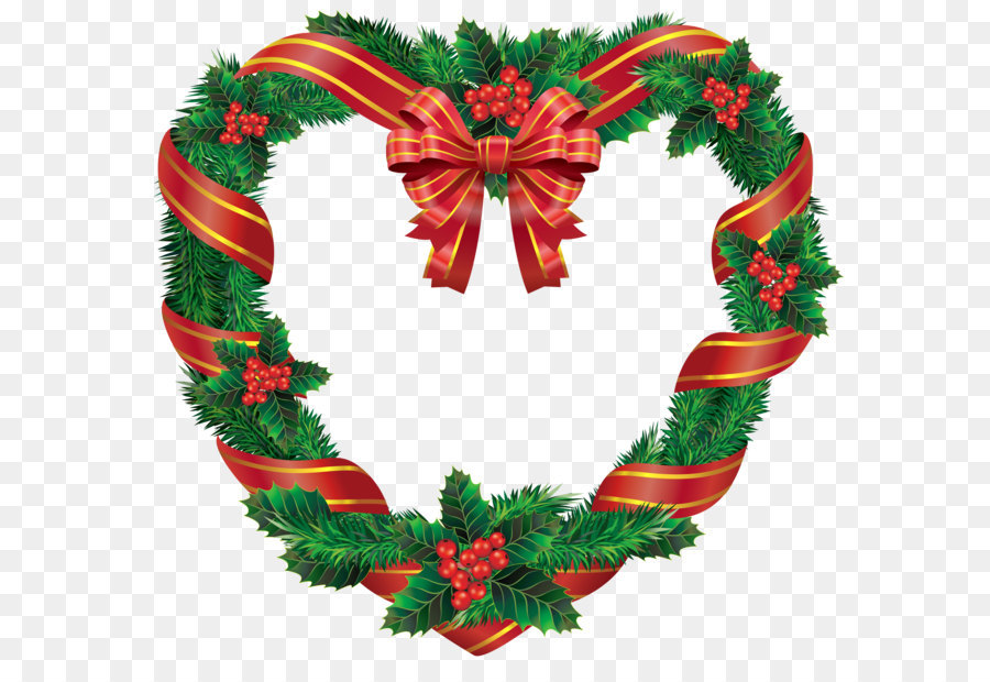 Christmas Wreath Clip art - Transparent Christmas Heart Wreath PNG Clipart png download - 4000*3725 - Free Transparent Candy Cane png Download.