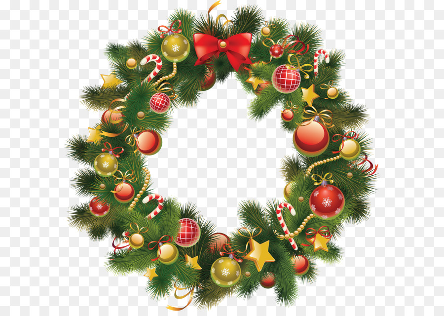 Christmas Wreath Holiday Clip art - christmas png download - 640*630 - Free Transparent Christmas  png Download.