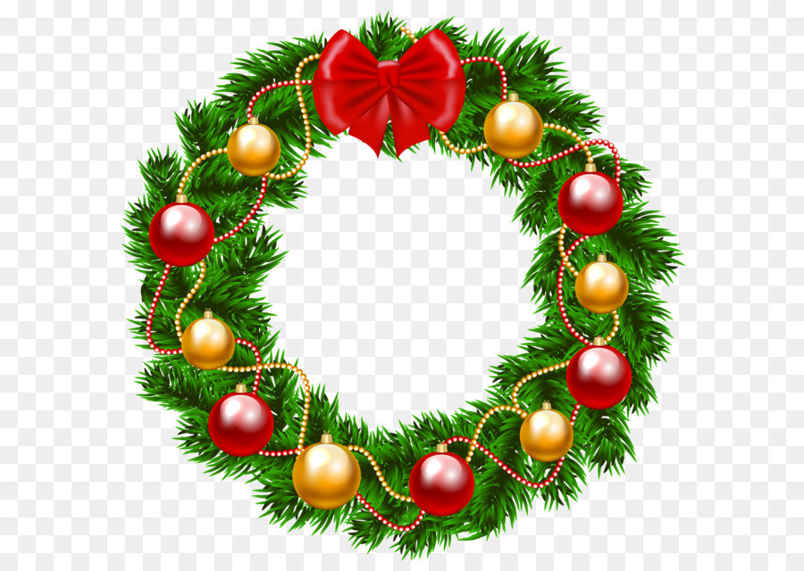 Garland Christmas Wreath Clip art - Christmas Wreath PNG Clipart Image png download - 6129*5999 - Free Transparent Christmas  png Download.