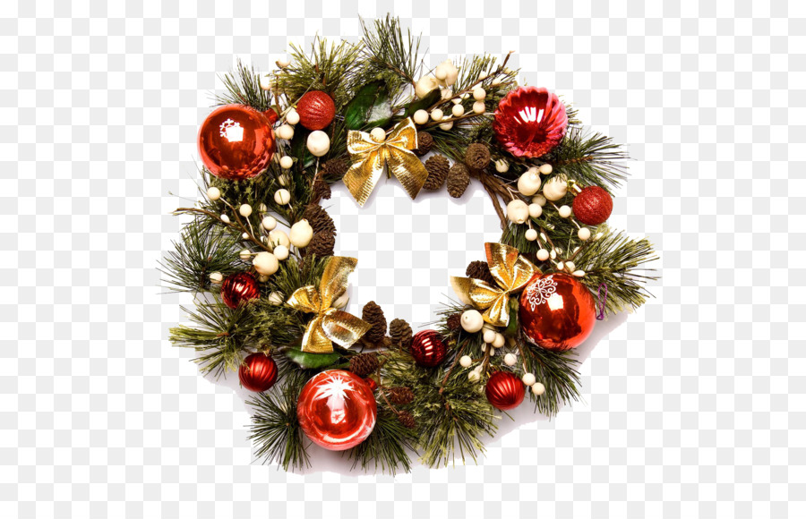 Wreath Christmas Garland Clip art - Christmas Wreath PNG Image png download - 1920*1200 - Free Transparent Wreath png Download.