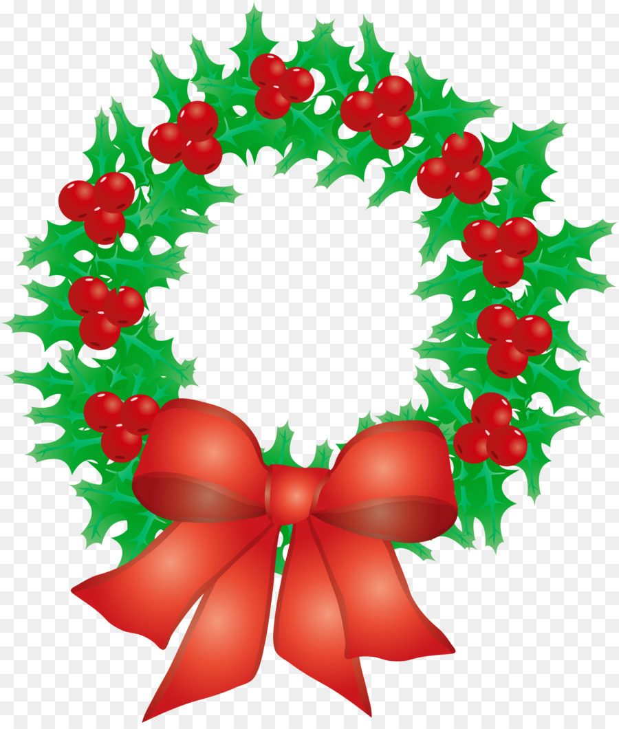 Green Clip art - christmas wreath picture material png download - 3642*4255 - Free Transparent Green png Download.