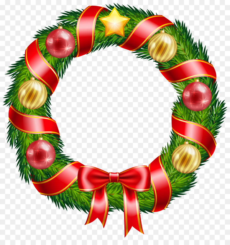 Christmas decoration Wreath Clip art - Christmas Wreath Cliparts png download - 6058*6342 - Free Transparent Christmas  png Download.
