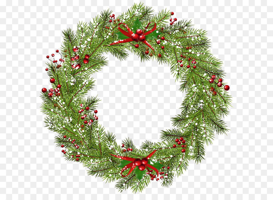 Wreath Christmas Clip art - Christmas Wreath PNG Clip Art Image png download - 3000*2976 - Free Transparent Christmas  png Download.
