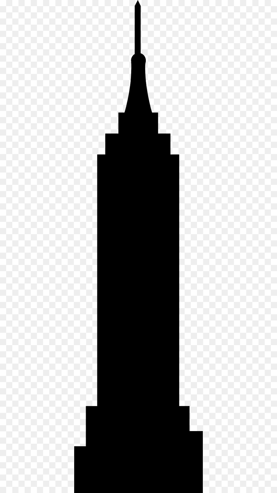 Empire State Building Silhouette Clip art - empire state buildin png download - 418*1600 - Free Transparent Empire State Building png Download.
