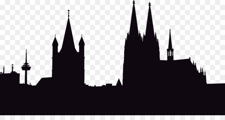 Cologne Cathedral Silhouette Church Steeple - Silhouette png download - 1280*656 - Free Transparent Cologne Cathedral png Download.
