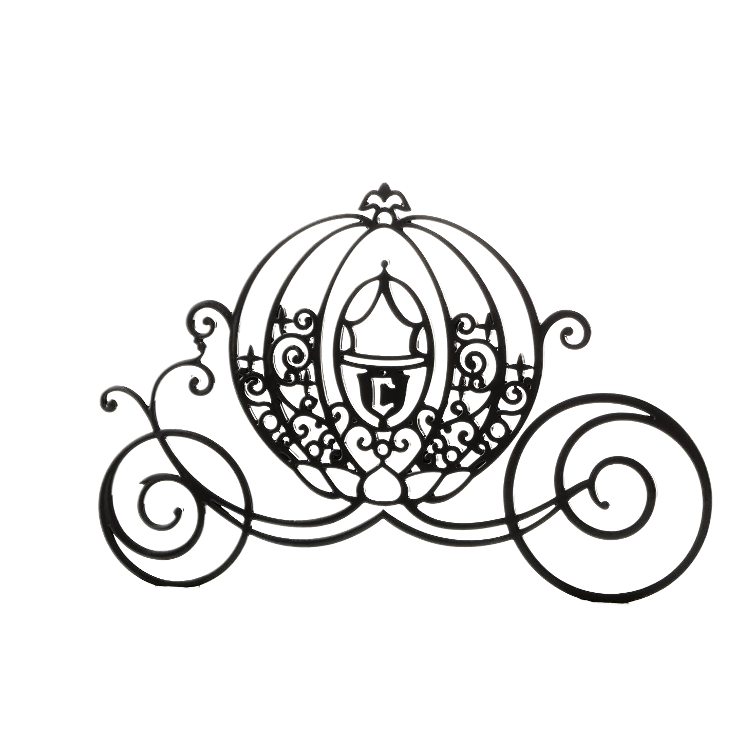 Cinderella Mickey Mouse Carriage Silhouette - Black cartoon pumpkin carriage  png download - 1470*1470 - Free Transparent Cinderella png Download. - Clip  Art Library