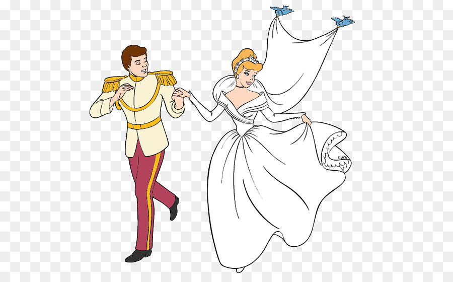 Prince Charming Cinderella Jaq Drawing Clip art - Wedding Disney Cliparts png download - 550*545 - Free Transparent  png Download.