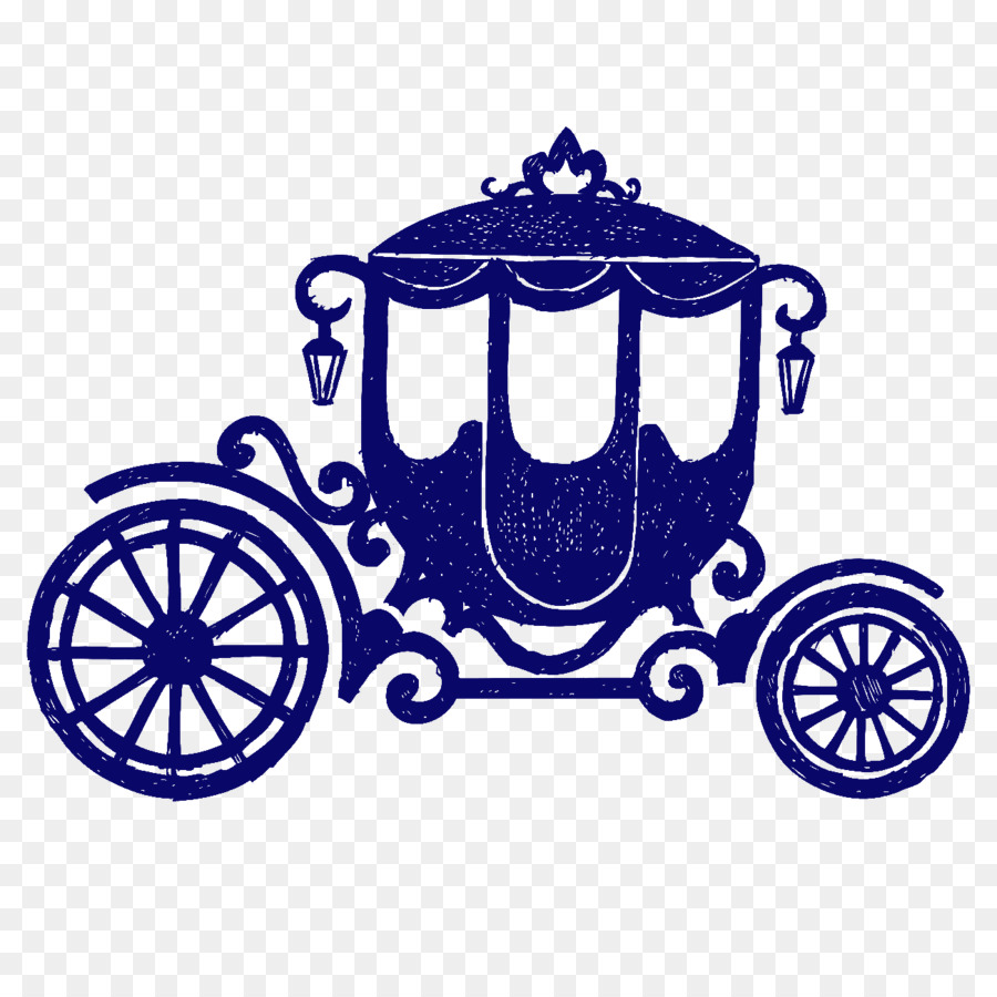 Carriage Horse-drawn vehicle Wheel Clip art - Cartoon blue pumpkin carriage png download - 1300*1300 - Free Transparent Carriage png Download.