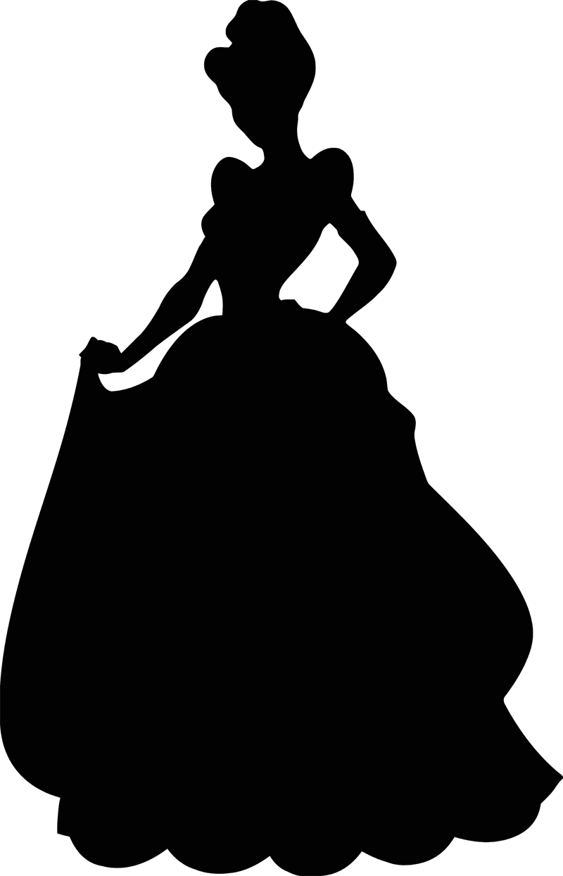 Cinderella Silhouette Disney Princess - Cinderella png download - 800