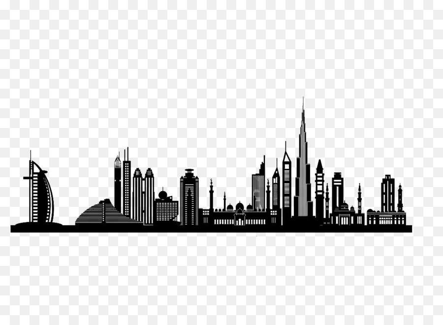 Dubai Silhouette Skyline Clip art - city ??building png download - 1090*797 - Free Transparent Dubai png Download.