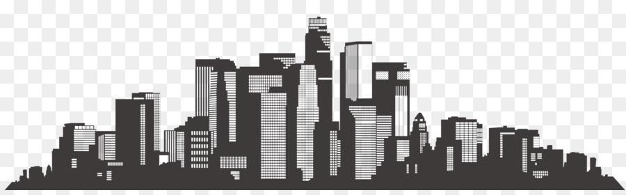Los Angeles Skyline Silhouette Scalable Vector Graphics - Architecture banner buildings city silhouette png download - 2047*622 - Free Transparent Los Angeles png Download.