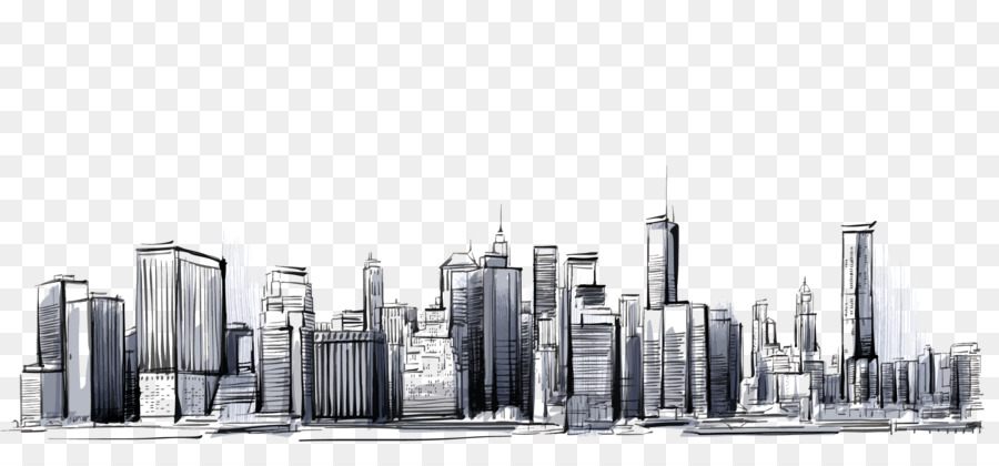 Manhattan Cities: Skylines Drawing - city png download - 2850*1317 - Free Transparent Manhattan png Download.
