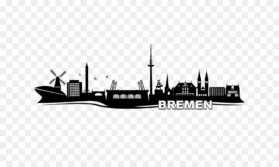 SV Werder Bremen Wall decal Sticker Ingrain wallpaper - kl skyline silhouette png download - 700*525 - Free Transparent Bremen png Download.