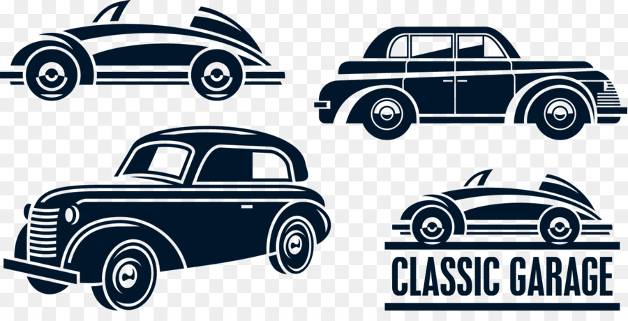 Classic car Vintage Retro-style automobile - Retro classic cars silhouette vector material png download - 1451*718 - Free Transparent Car png Download.