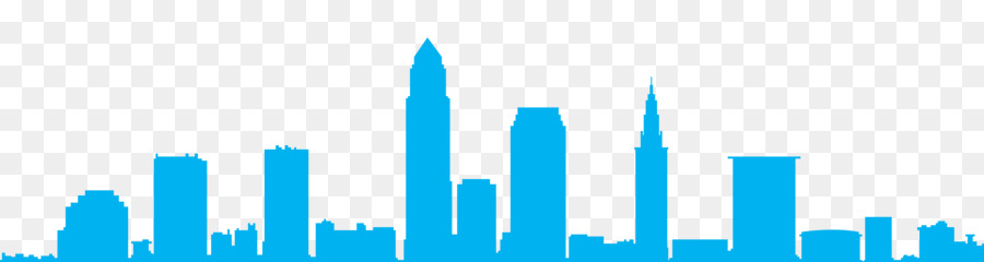 Cleveland Skyline Art Silhouette - skyline png download - 1920*512 - Free Transparent Cleveland png Download.