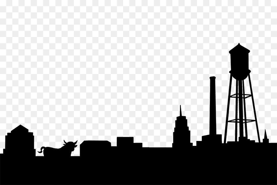 Skyline Durham Raleigh Silhouette Asheville - Silhouette png download - 900*600 - Free Transparent Skyline png Download.