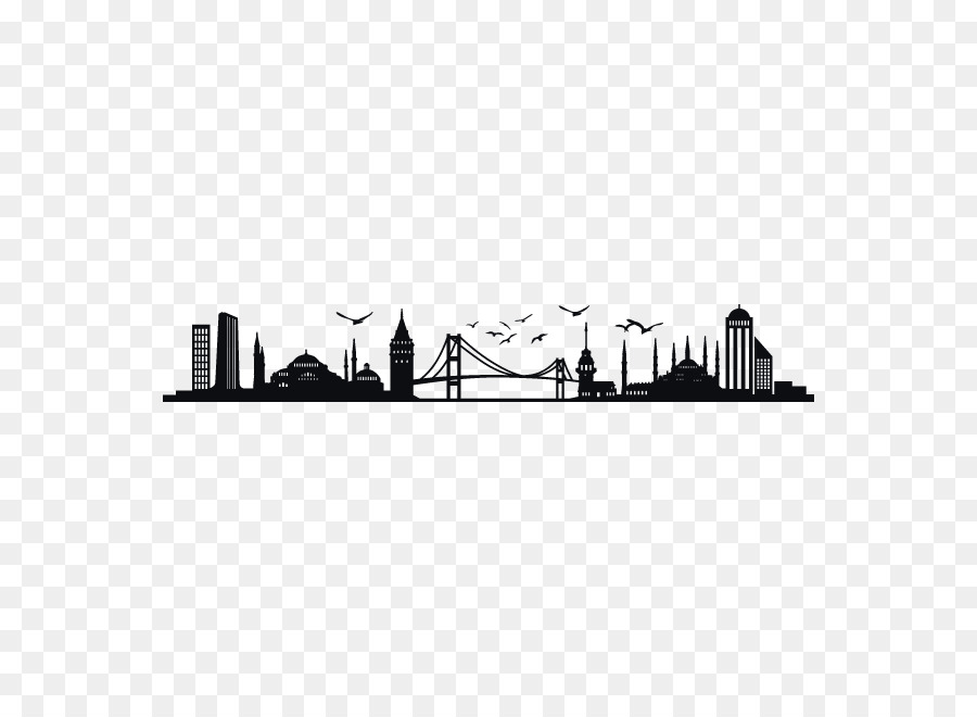 Istanbul Skyline Silhouette - wall stickers decorative windows png download - 650*650 - Free Transparent Istanbul png Download.