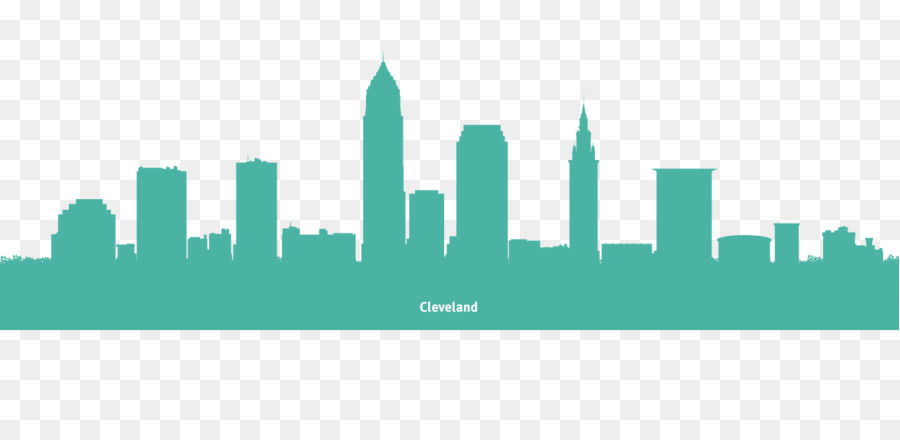 Cleveland Vector graphics Silhouette Illustration Image - cleveland skyline png download - 1174*555 - Free Transparent Cleveland png Download.