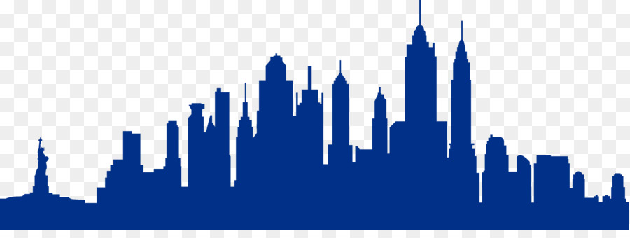 New York City Skyline Silhouette - Silhouette png download - 3745*1366 - Free Transparent  png Download.
