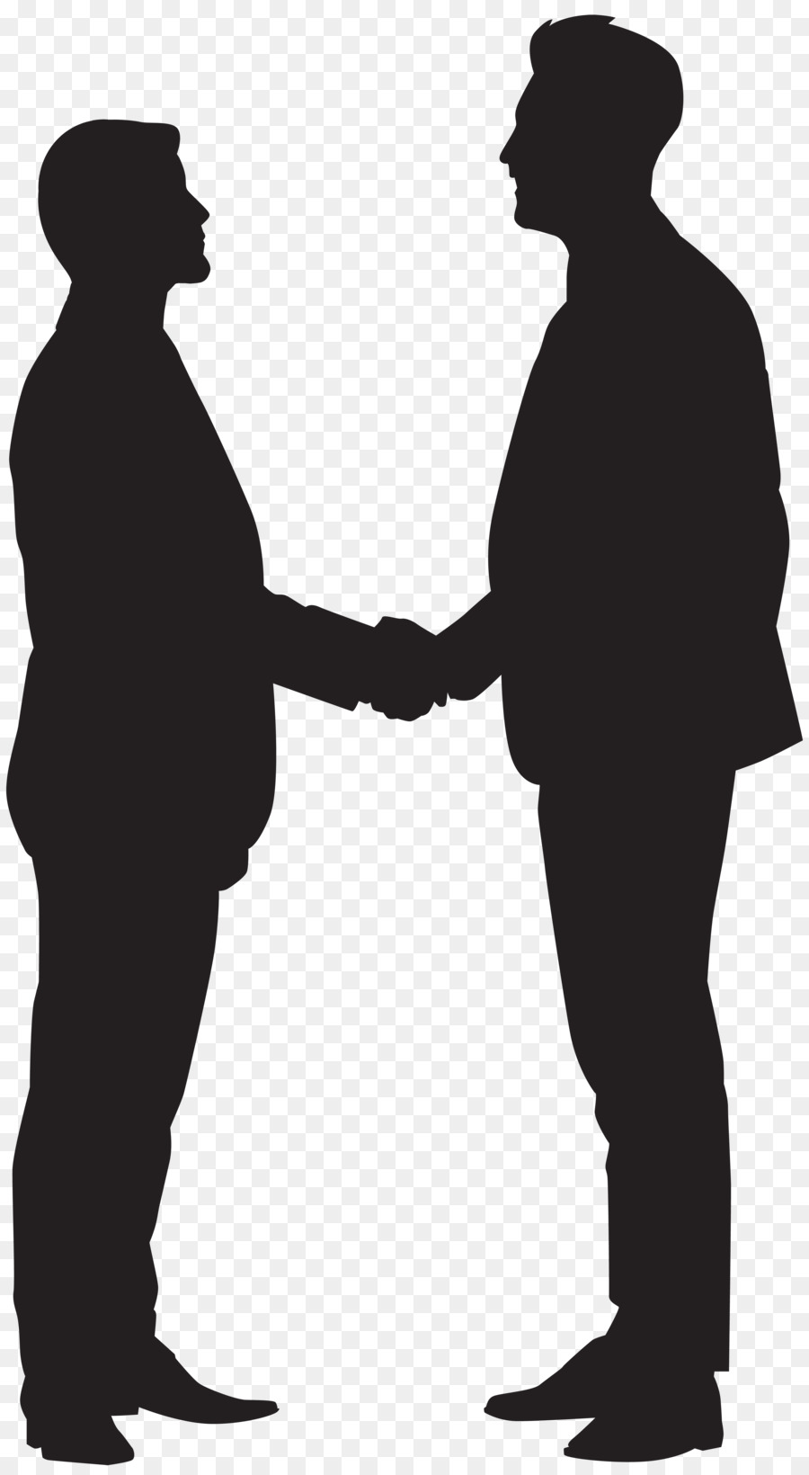 Handshake Silhouette Clip art - man silhouette png download - 4395*8000 - Free Transparent Handshake png Download.