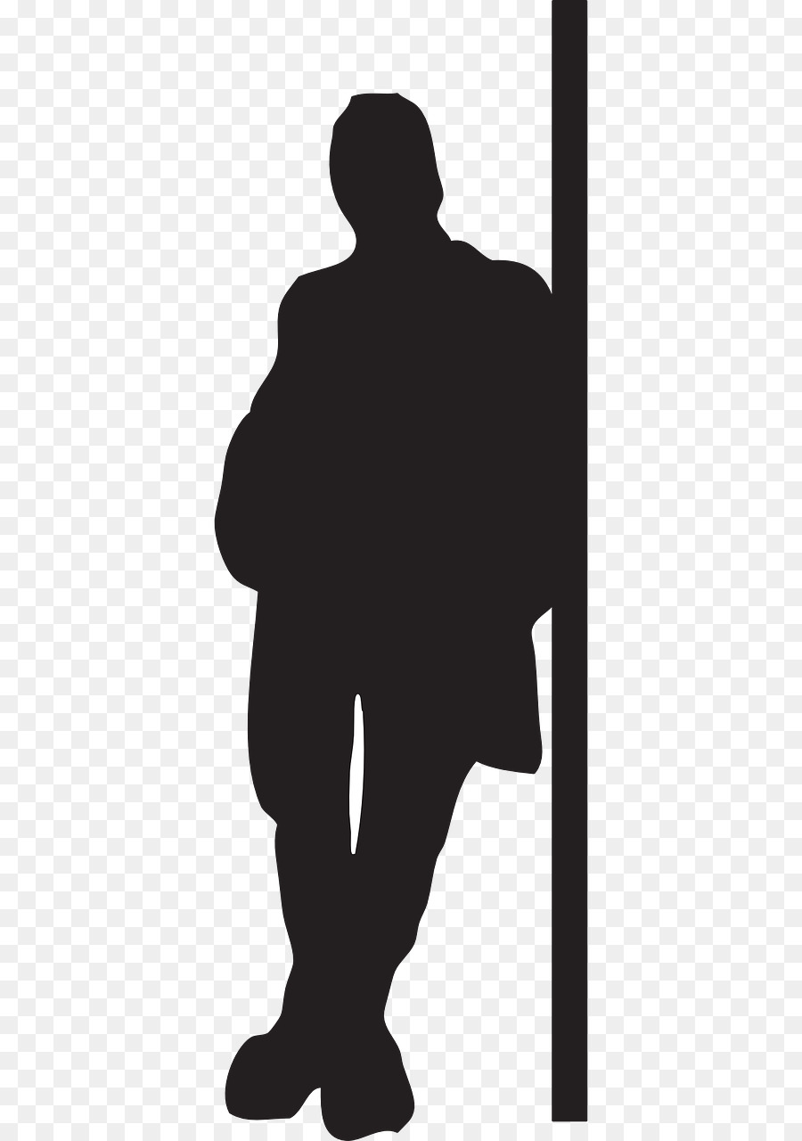 Silhouette Portable Network Graphics Clip art Image Wall - man silhouette png standing png download - 640*1280 - Free Transparent Silhouette png Download.