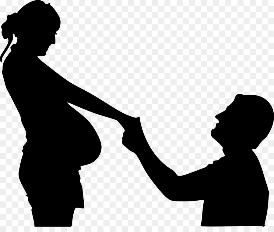 Woman Silhouette Husband Clip art - pregnant png download - 2280*1882 - Free Transparent Woman png Download.