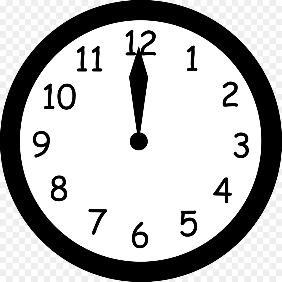 Digital clock Black and white Clip art - Wall Clock Clipart png download - 4400*4400 - Free Transparent Clock png Download.