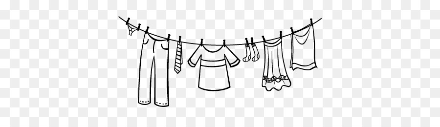 clothes-line-laundry-coloring-book-clothespin-others-png-download