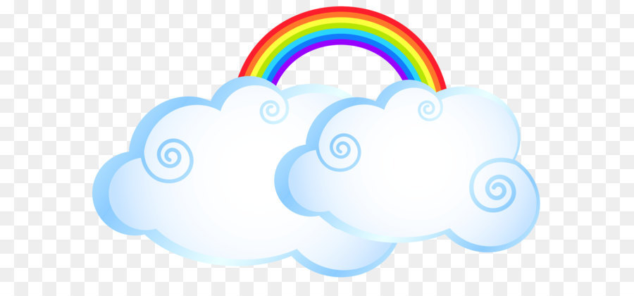 Rainbow Cloud Cartoon - Rainbow with Clouds Transparent PNG Clip Art Image png download - 8000*4925 - Free Transparent Rainbow png Download.