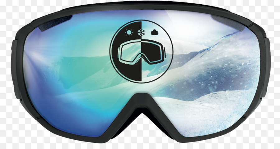Goggles Alpine skiing Glasses Snowboarding - Ski mask png download - 914*482 - Free Transparent Goggles png Download.